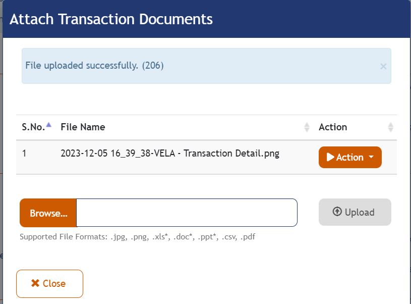 Attach Transaction Documents
